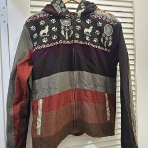 Multicolor Hooded Jacket